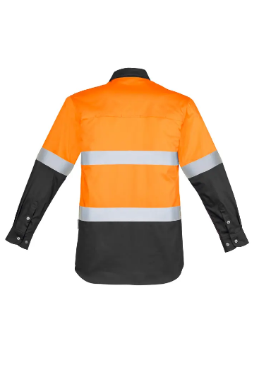Picture of Syzmik, Mens Hi Vis Spliced Industrial Shirt - Hoop Taped